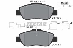 TEXTAR 2407202-1180-00 — Set discuri și plăcuțe de frână