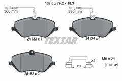 TEXTAR 2413303-1295-00 — Set discuri și plăcuțe de frână