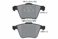 TEXTAR 2414201-1623-00 — Set discuri și plăcuțe de frână