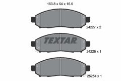 TEXTAR 2422704-1996-00 — Комплект тормозных дисков и колодок
