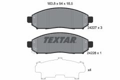 TEXTAR 2422701-1996-00 — Комплект тормозных дисков и колодок