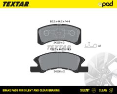 TEXTAR 2422901SC — Колодки тормозные дисковые
