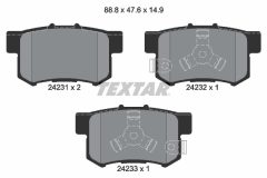 TEXTAR 2423101-1625-00 — Set discuri și plăcuțe de frână