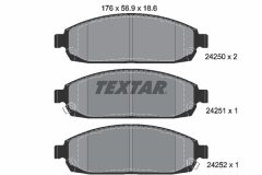 TEXTAR 2425001-1845-00 — Комплект тормозных дисков и колодок