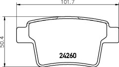 TEXTAR 2426006 — Колодки тормозные дисковые