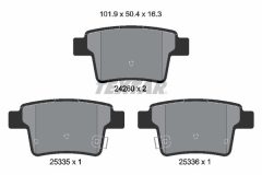 TEXTAR 2426001 — Колодки тормозные дисковые