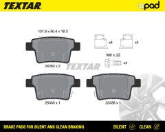 TEXTAR 2426001SC — Колодки тормозные дисковые