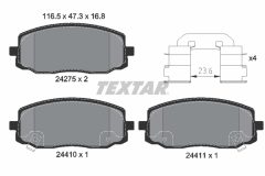 TEXTAR 2427501-1471-00 — Комплект тормозных дисков и колодок