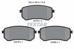 TEXTAR 2427601-1472-00 — Set discuri și plăcuțe de frână