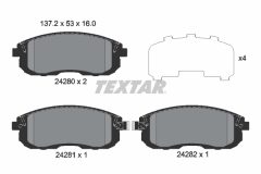 TEXTAR 2428001-2221-00 — Set discuri și plăcuțe de frână