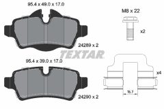 TEXTAR 2428901-1750-02 — Set discuri și plăcuțe de frână