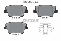 TEXTAR 2431201-3475-00 — Set discuri și plăcuțe de frână