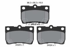 TEXTAR 2432301-1480-00 — Set discuri și plăcuțe de frână
