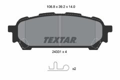 TEXTAR 2433101-0820-00 — Set discuri și plăcuțe de frână