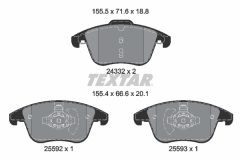 TEXTAR 2433205-2686-00 — Комплект тормозных дисков и колодок