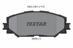 TEXTAR 2433601 — Колодки тормозные дисковые