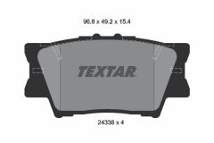 TEXTAR 2433801-1621-00 — Set discuri și plăcuțe de frână
