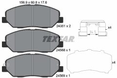 TEXTAR 2435101 — Plăcuțe de frână disc