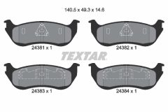 TEXTAR 2438101 — Колодки тормозные дисковые