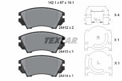 TEXTAR 2441201-2568-00 — Комплект тормозных дисков и колодок