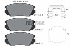 TEXTAR 2441501-1869-00 — Set discuri și plăcuțe de frână