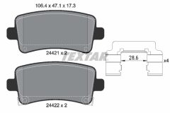 TEXTAR 2442102-1873-00 — Комплект тормозных дисков и колодок