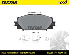 TEXTAR 2445103SC — Plăcuțe de frână disc