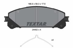 TEXTAR 2445201 — Колодки тормозные дисковые