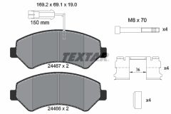 TEXTAR 2446701-2750-00 — Комплект тормозных дисков и колодок