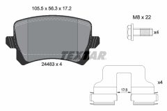 TEXTAR 2448301 — Колодки тормозные дисковые