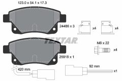 TEXTAR 2448601-1520-00 — Комплект тормозных дисков и колодок