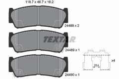 TEXTAR 2448801-1661-00 — Комплект тормозных дисков и колодок