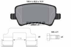 TEXTAR 2449601-1683-00 — Set discuri și plăcuțe de frână