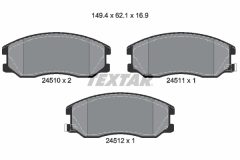 TEXTAR 2451001-1654-00 — Set discuri și plăcuțe de frână