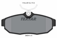 TEXTAR 2451401 — Plăcuțe de frână disc