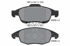 TEXTAR 2453801-1116-00 — Set discuri și plăcuțe de frână