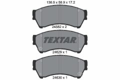 TEXTAR 2458202 — Plăcuțe de frână disc