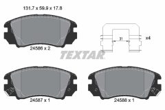 TEXTAR 2458601-1339-00 — Комплект тормозных дисков и колодок