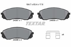 TEXTAR 2459701-2038-00 — Set discuri și plăcuțe de frână