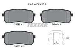 TEXTAR 2459901 — Колодки тормозные дисковые