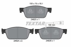 TEXTAR 2462301-2303-00 — Set discuri și plăcuțe de frână