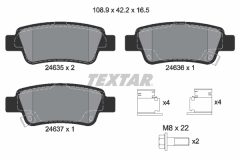 TEXTAR 2463501-2272-00 — Set discuri și plăcuțe de frână