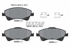 TEXTAR 2466801-1639-00 — Set discuri și plăcuțe de frână
