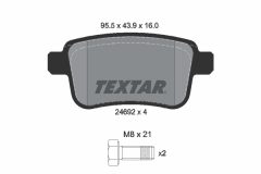 TEXTAR 2469204 — Колодки тормозные дисковые