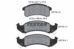 TEXTAR 2471401 — Plăcuțe de frână disc