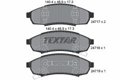 TEXTAR 2471701 — Колодки тормозные дисковые
