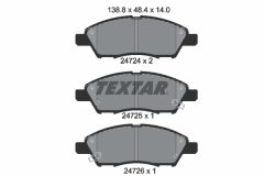 TEXTAR 2472401 — Plăcuțe de frână disc