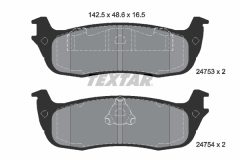 TEXTAR 2475301 — Plăcuțe de frână disc