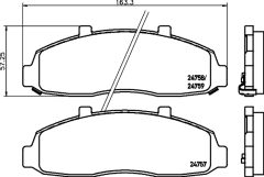 TEXTAR 2475701 — Колодки тормозные дисковые