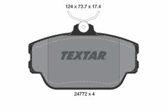 TEXTAR 2477201 — Колодки тормозные дисковые